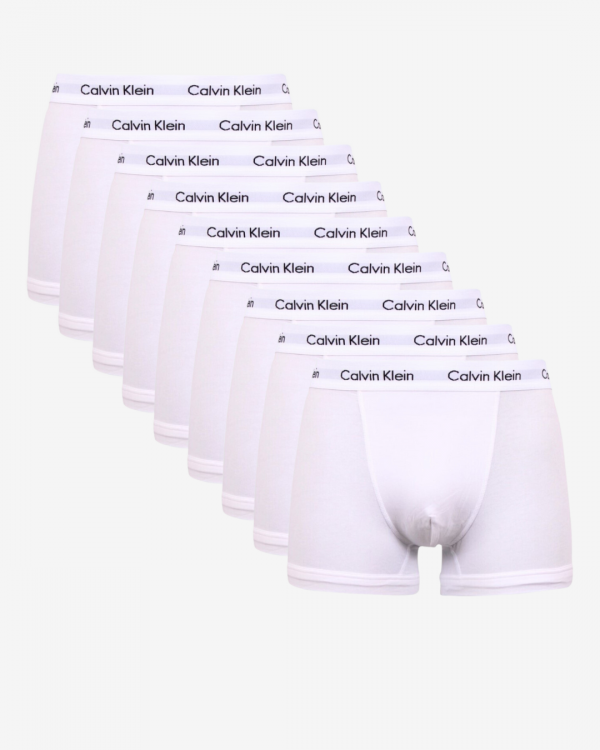 Calvin Klein Underbukser trunks 9-pak - Hvid - Str. S - Modish.dk