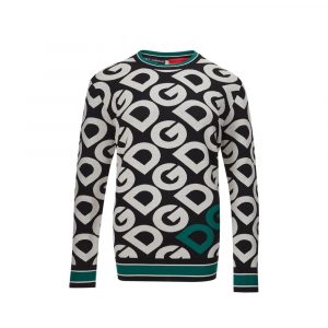 Dolce & Gabbana Black Cotton Sweater