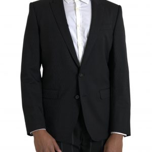 Dolce & Gabbana Sort MARTINI Slim Fit Jakke & Frakke Coat Blazer