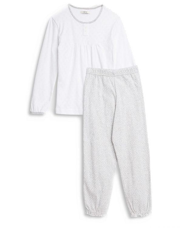 Esprit pyjamassæt, whitegrey - 104 - 104/110