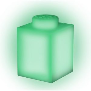 Euromic LEGO Classic Silicone Brick 1000% night light with LEDlite- GREEN