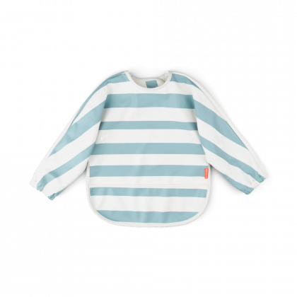 Hagesmæk m/ærmer og lomme – Stripes Blå