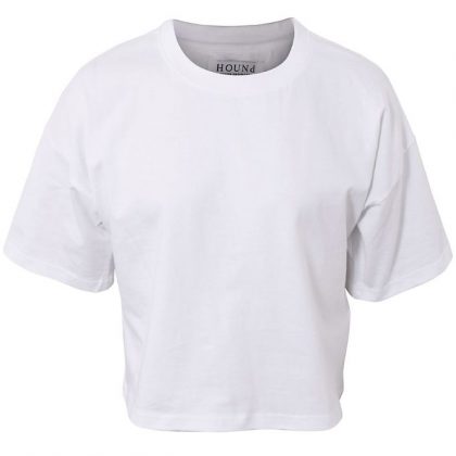 Hound T-shirt – Crop – White