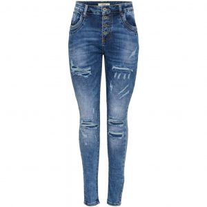 Jewelly dame jeans JW1537 - Denim Blue
