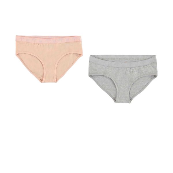 Molo | Underbukser Jana 2 pak, grå og rosa