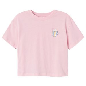 Name It T-Shirt - Crop - NkfSigga - Parfait Pink m. Kop