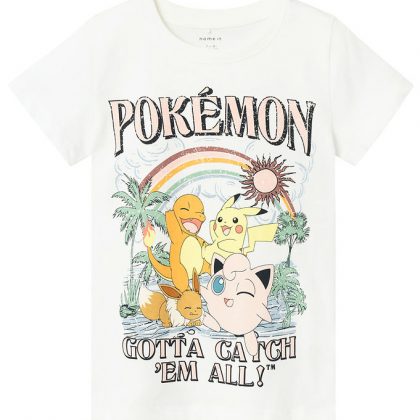 Name It T-shirt – NkfAxaja Pokémon – Bright White