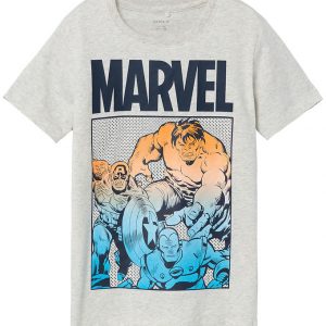 Name It T-Shirt - NkmFrance Marvel - Light Grey Melange