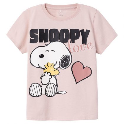 Name It T-shirt – Noos – Snoopy – NkfNanni – Sepia Rose m. Print