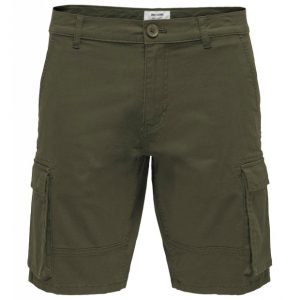 ONLY & SONS Cargo shorts i grøn til herre