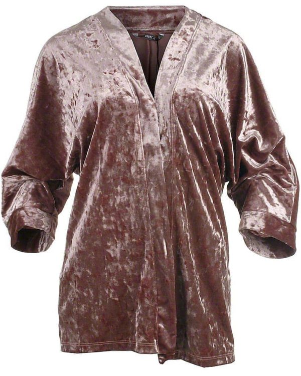 Only velour kimono 3/4, rosa, Punti - 182 - M+ - M