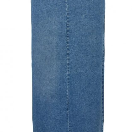 PIECES Nederdel – Ginny Midi Denim – Medium Blue Denim