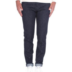 Sleek Slim Fit Designer Jeans with Leather Detail