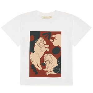 Soft Gallery T-shirt - Asger - Snow White m. Hunde