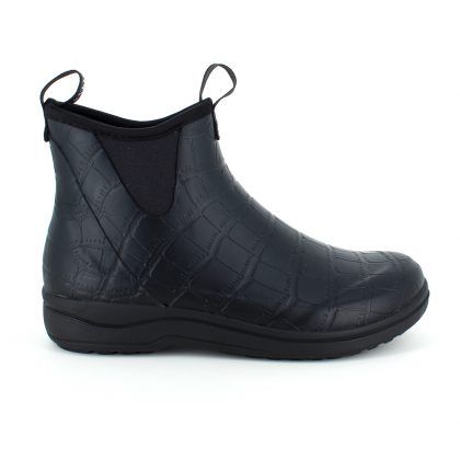 Sort luksus gummistøvle med svangstøtte – 37