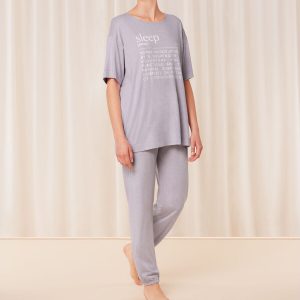 Triumph Pyjamas, Farve: Violet Light Combination, Størrelse: 38, Dame