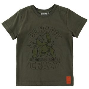 Wheat Disney T-Shirt - Happy - Army Leaf