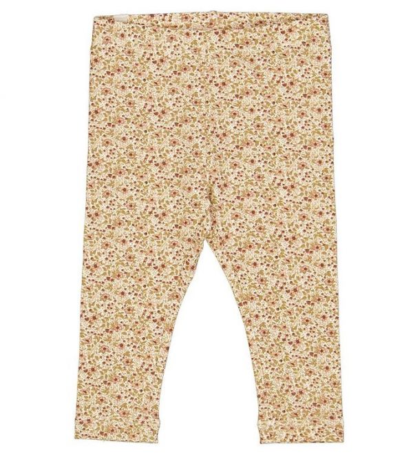 Wheat Leggings - Eggshell Flowers