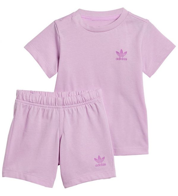 adidas Originals Shortssæt - Short Tee Set - Rosa