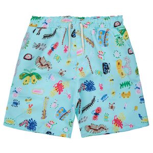 Bobo Choses Badeshorts - Funny Insects all O - Bermuda - Aqua B