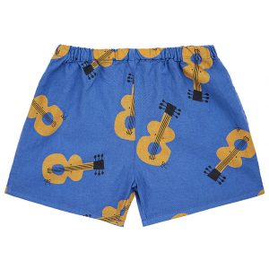 Bobo Choses Shorts - Baby Acoustic Guitar all Over - Navy Blue