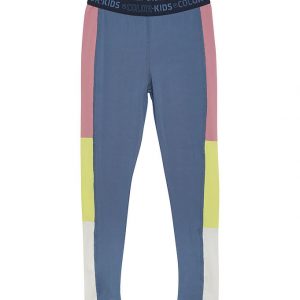 Color Kids Leggings - Polyester - Vintage Indigo m. Gammelrosa