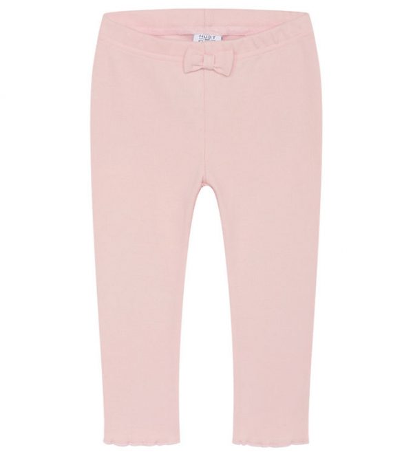 Hust and Claire Leggings - Rib - Le - Icy Pink m. Sløjfe