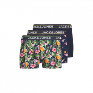 Jack & Jones 3pak printede underbukser/boksershorts i tre farver til herre