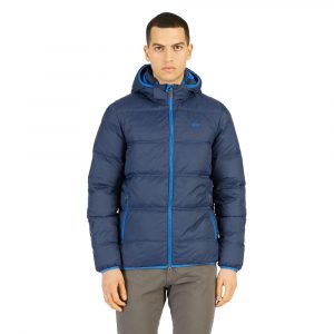 La Martina Elegant Blå High-Collar Men's Puffer Jakke & Frakke