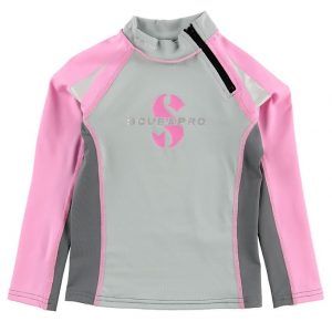 Scubapro Badebluse - Harmony Rash - UV80 - Grå/Rosa