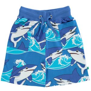 Småfolk Shorts - Brilliant Blue m. Hajer