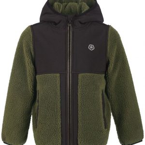 Color Kids Fleecejakke - Dark Olive