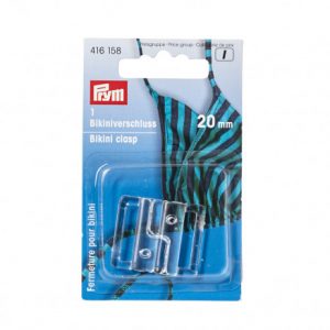 Prym Bikini hægter/Bikini lukninger Plastik Transparent 20mm - 1 sæt