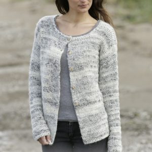 0-1255 Irish Cloud Cardigan by DROPS Design, fra Viking