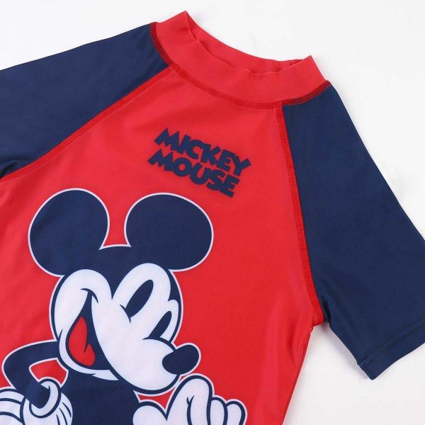 Bade T-shirt Mickey Mouse Rød 2 år