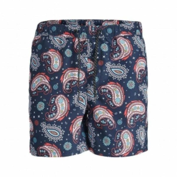 Badetøj til Mænd Jack & Jones JPSTFIJI JJSWIM PAISLEY 12234512 Blå L