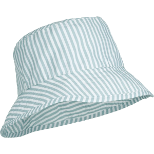 Damon Stribet Bøllehat, Stripe Sea Blue/White, Liewood