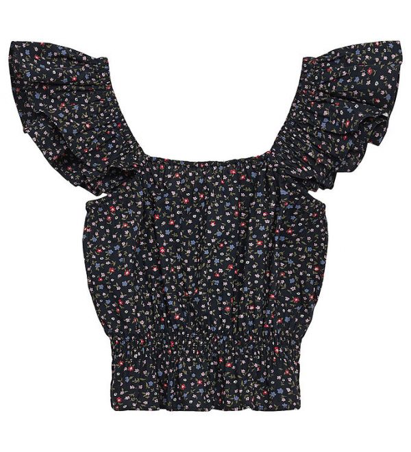 Designers Remix Top - Serena Flare - Navy/Mini Flower