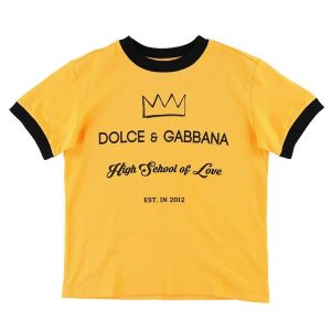 Dolce & Gabbana T-shirt - Mørk Gul m. Print