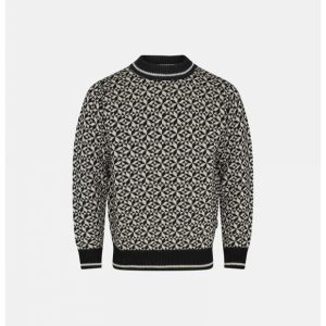 Dovre strik sweatshirt m. mønster