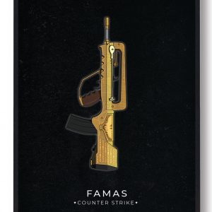 Famas - CS gamerplakater (Størrelse: M - 30x40cm)