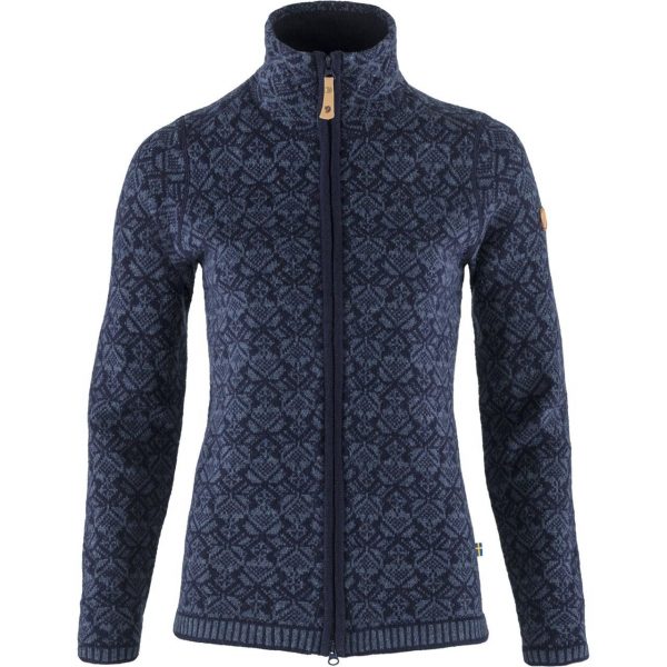 Fjällräven Womens Snow Cardigan (Blå (DARK NAVY/555) Large)