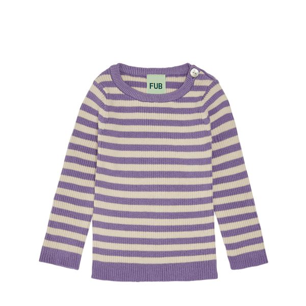 FUB | Baby trøje med striber, Lavender