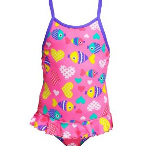 Funkita Badedragt - Belted Frill - UV50+ - Lolly Fish