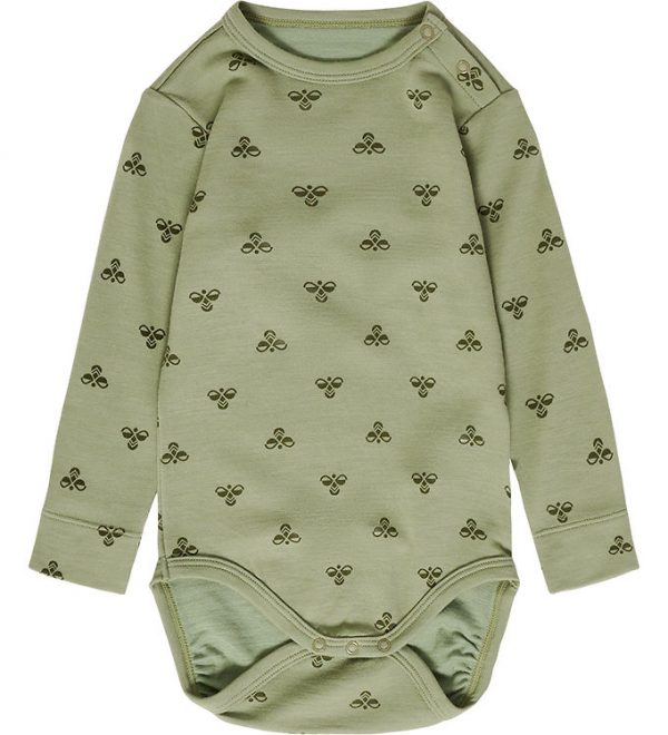 Hummel Body l/æ - Uld - hmlBambo - Oil Green