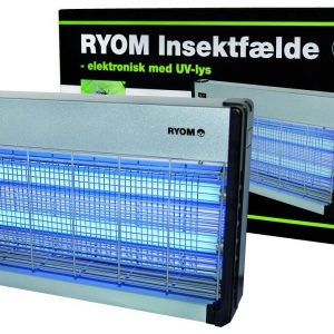 Insektfælde Ryom plast/aluminium 2X15W 150 M2