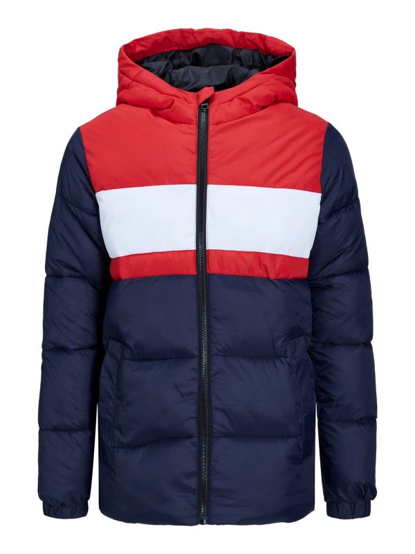 Jack & Jones JR jakke puffer, Lock, navy - 128 - 8år