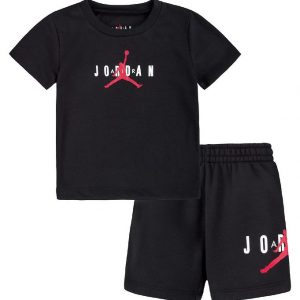 Jordan T-shirt/Sweatshorts - Sort m. Logo