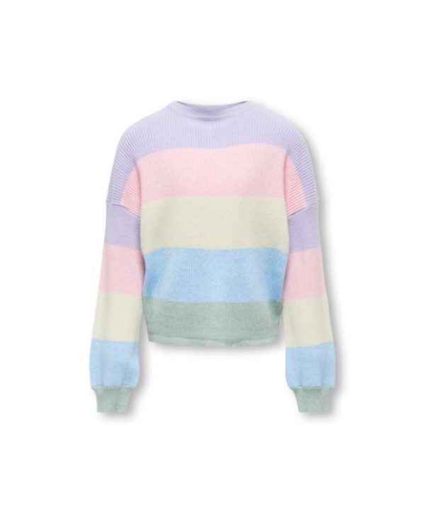 KIDS ONLY Strik pullover i Lavendula Roseate til piger