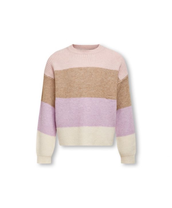 KIDS ONLY Strik pullover i Sepia Rose til piger